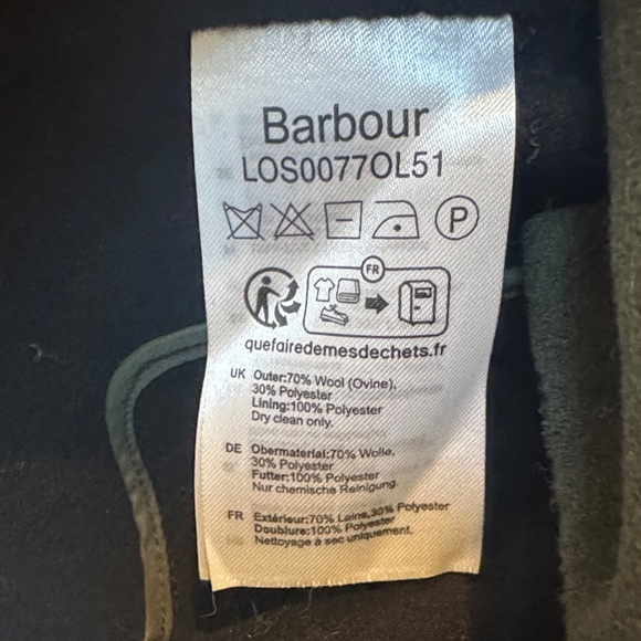 Barbour Leonie Wool Blend Overshirt Olive Green Jacket 8 - Picture 11 of 13